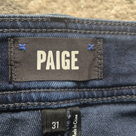 Paige Anessa Wide Leg High Rise Cropped Pleated Jeans - Picture 4 of 11